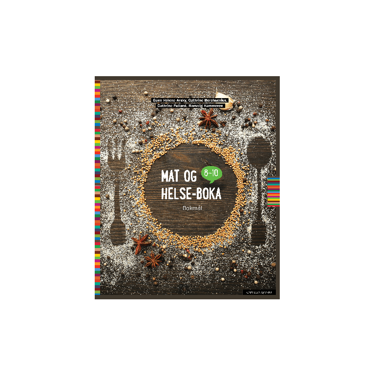 Omslag fra verk "Mat og helse-boka"
