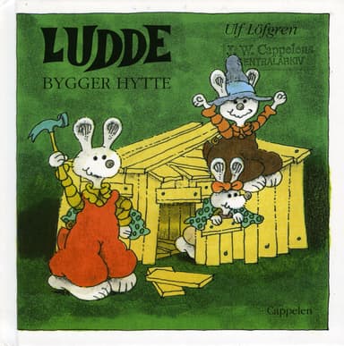 Omslag av "Ludde bygger hytte"
