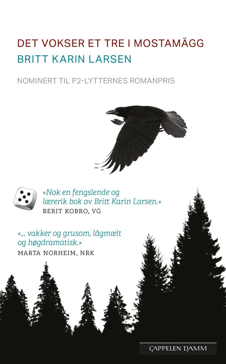 Omslag Det vokser et tre i Mostamägg av Britt Karin Larsen (Heftet)