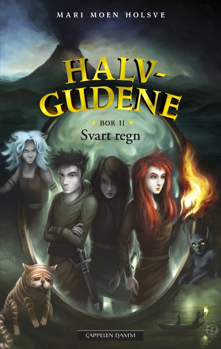 Omslag Svart regn - Halvgudene 2 av Mari Moen Holsve (Heftet)