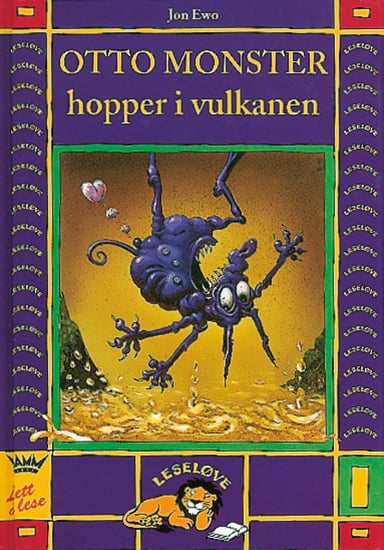 Omslag av "Leseløve - Otto Monster hopper i vulkanen"