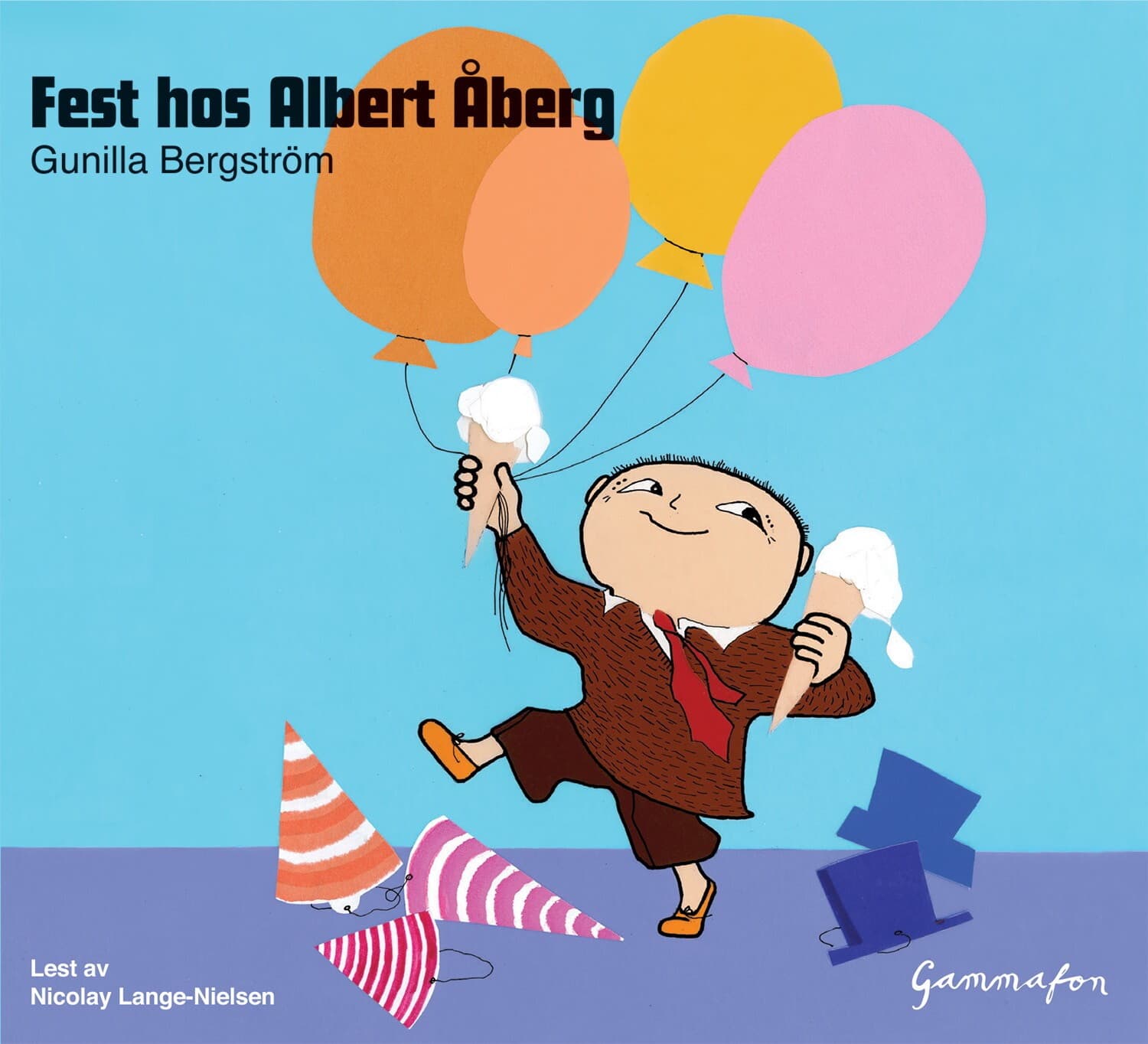 Omslag Fest hos Albert Åberg av Gunilla Bergström (Lydbok)