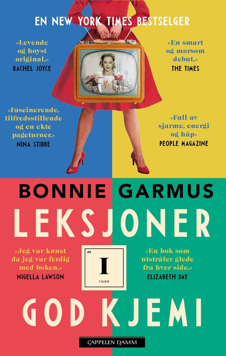 Omslag Leksjoner i god kjemi av Bonnie Garmus (Ebok)