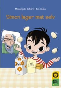 Omslag av "Leseløve nivå 1 - Simon lager mat selv"