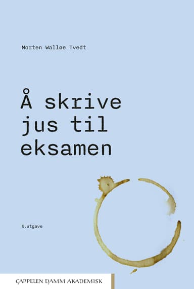 Omslag av "Å skrive jus til eksamen"