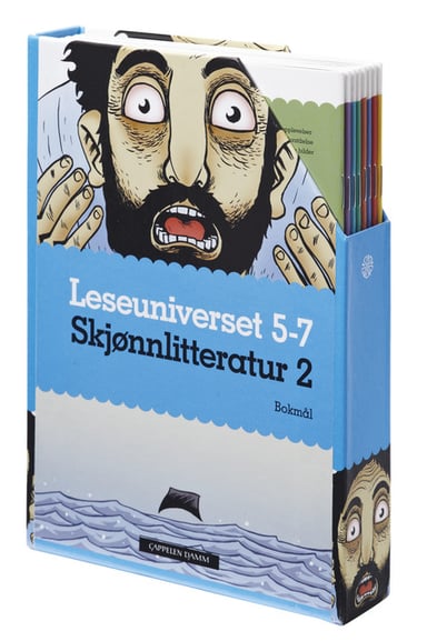 Omslag av "Leseuniverset 5-7 Skjønnlitteratur 2 (boks)"