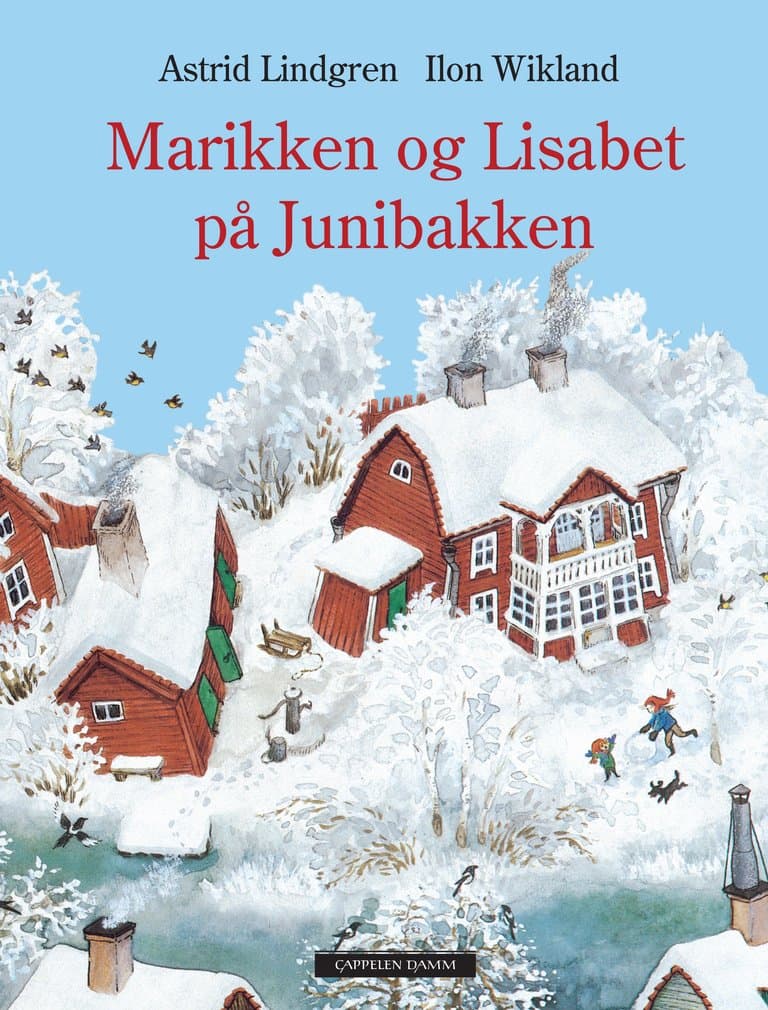 Omslag Marikken og Lisabeth på Junibakken av Astrid Lindgren (Innbundet)