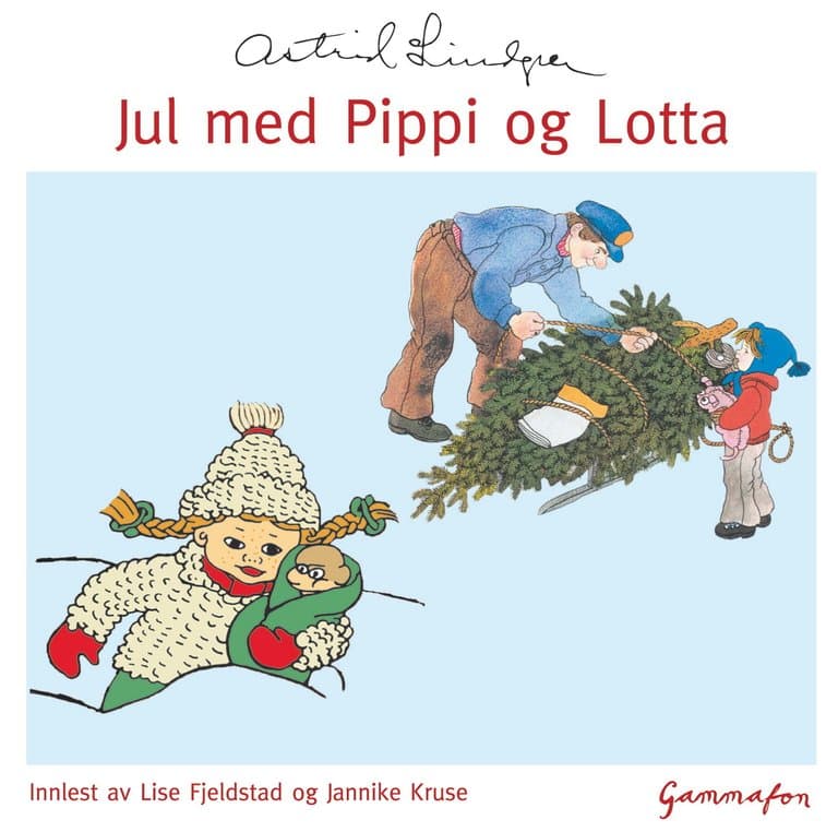 Omslag Jul med Pippi og Lotta av Astrid Lindgren (Lydbok)