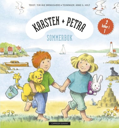 Omslag av "Karsten og Petras sommerbok"