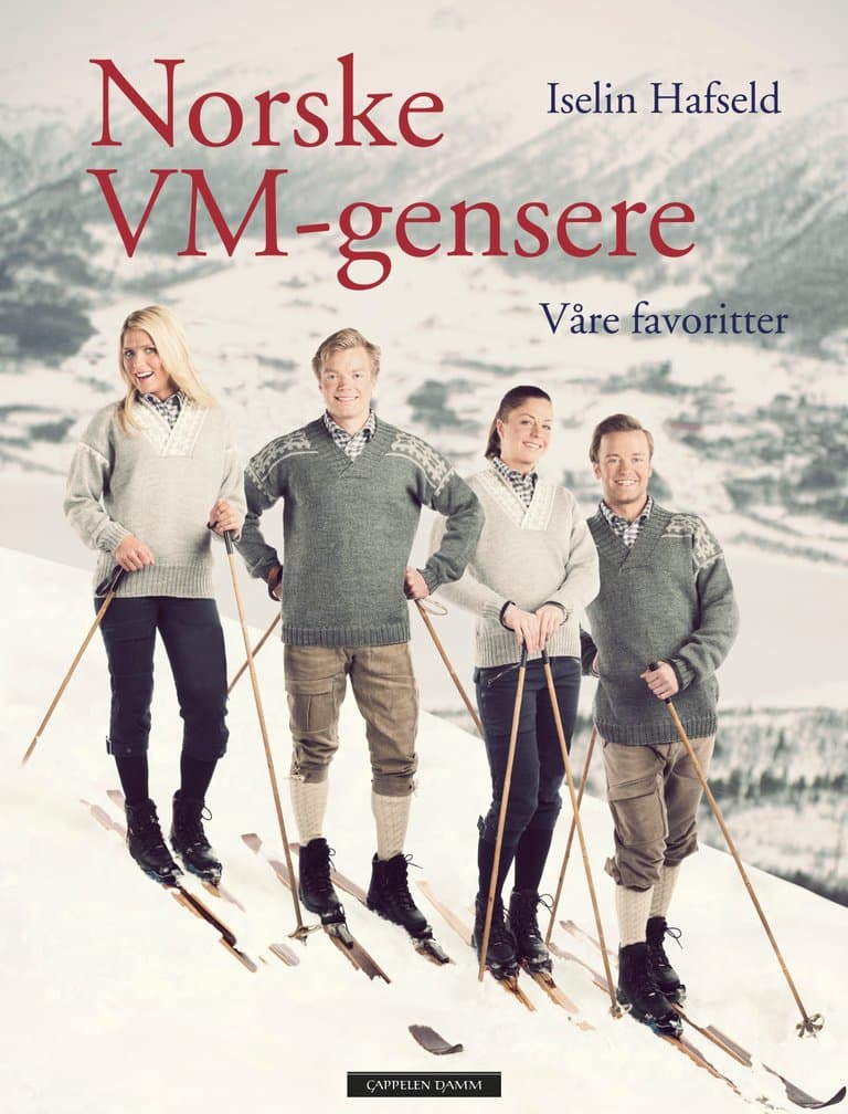 Omslag Norske VM-gensere av Iselin Hafseld (Innbundet)