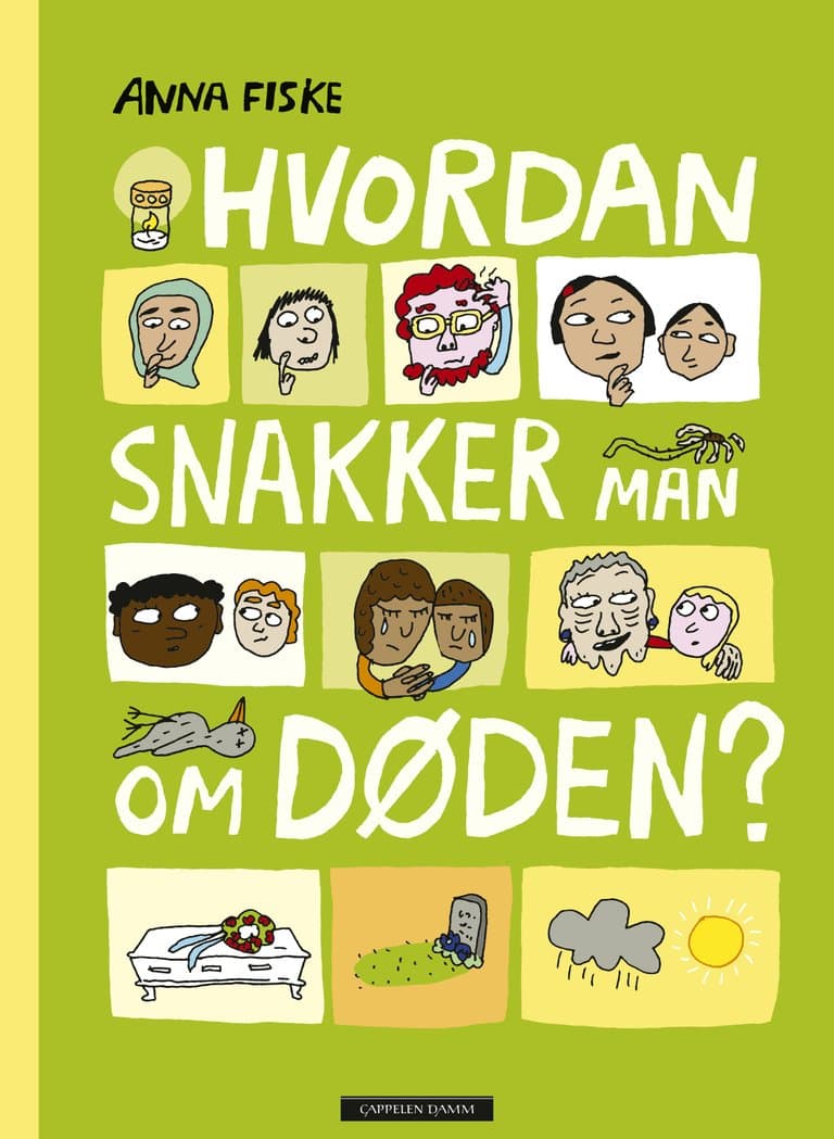 Omslag Hvordan snakker man om døden? av Anna Fiske (Innbundet)