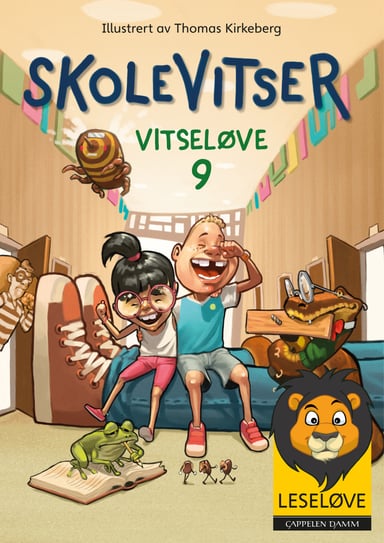 Omslag av "Leseløve - Vitseløve 9 Skolevitser"