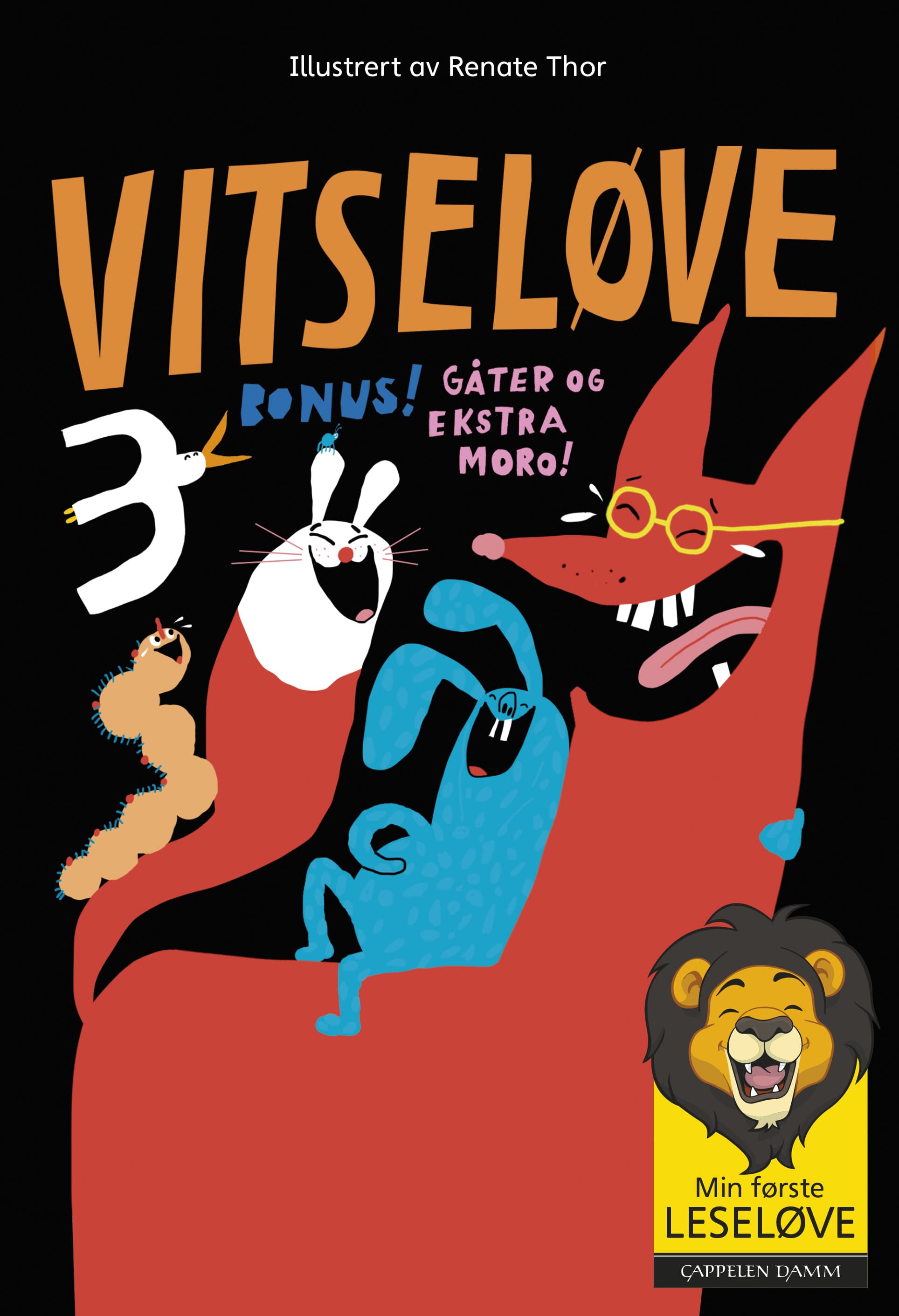 Omslag Min første leseløve - Vitseløve 3 (Ebok)
