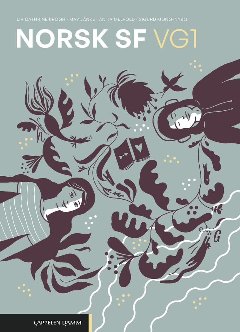 Omslag Norsk SF vg1 (2025) av Liv Cathrine Krogh, Anita Melvold, Sigurd Mong-Nybo og May Lånke (Innbundet)