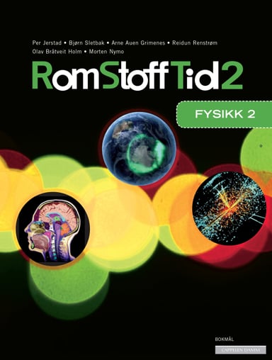Omslag av "Rom Stoff Tid Fysikk 2 (2014)"