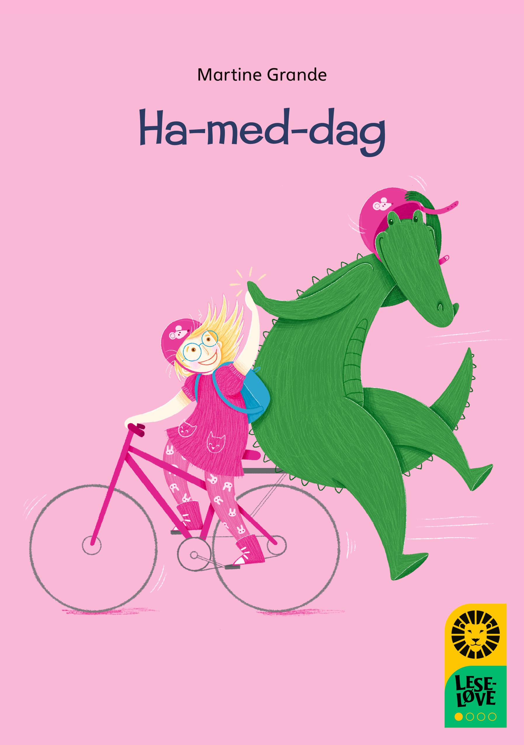 Omslag Leseløve nivå 1 - Ha-med-dag av Martine Grande (Innbundet)