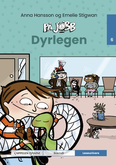 Omslag av "Leseunivers 6: På jobb - Dyrlegen"