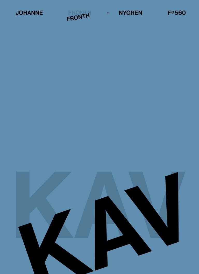 Omslag KAV av Johanne Fronth-Nygren (Ebok)