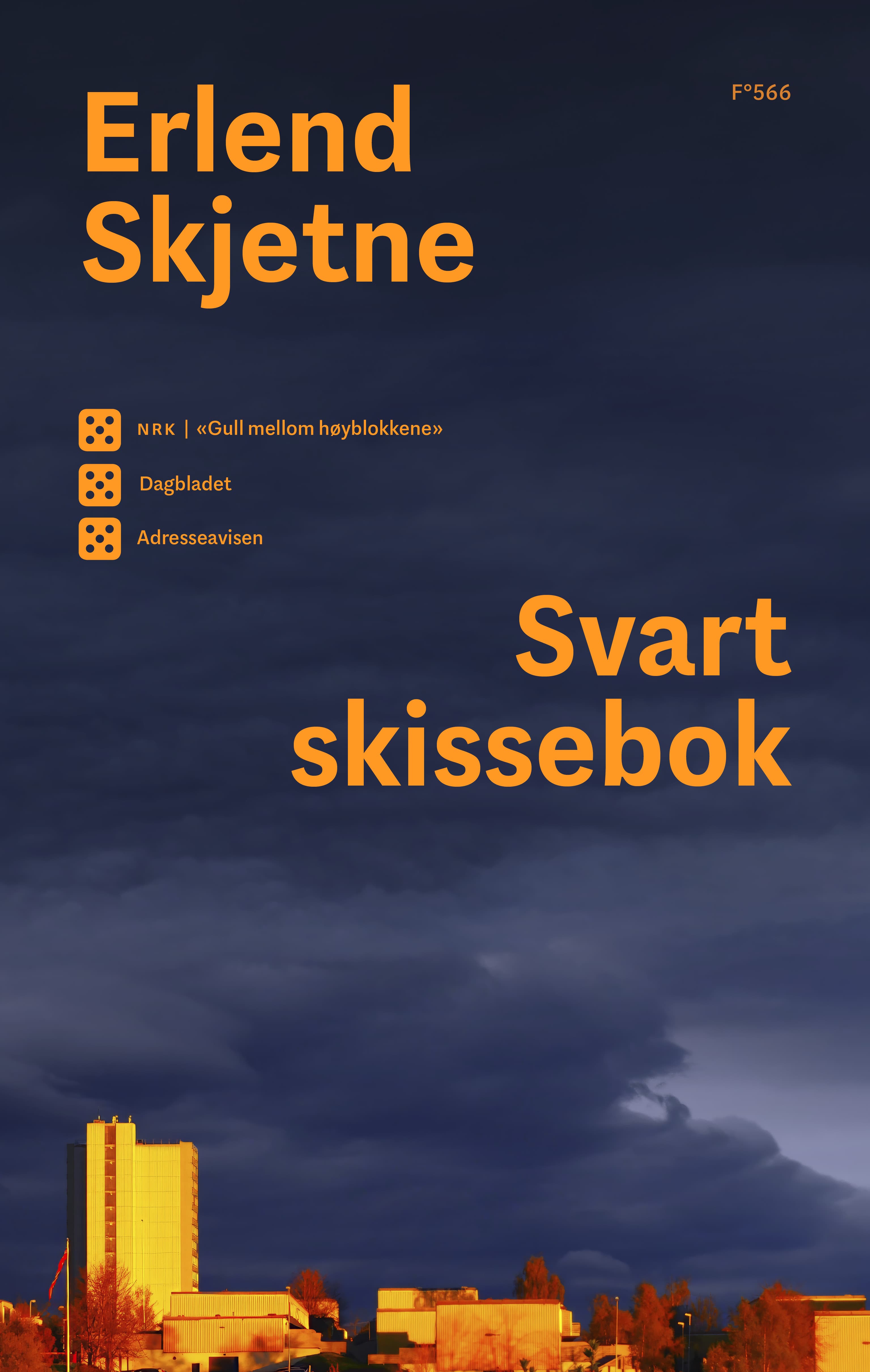 Omslag Svart skissebok av Erlend Skjetne (Heftet)