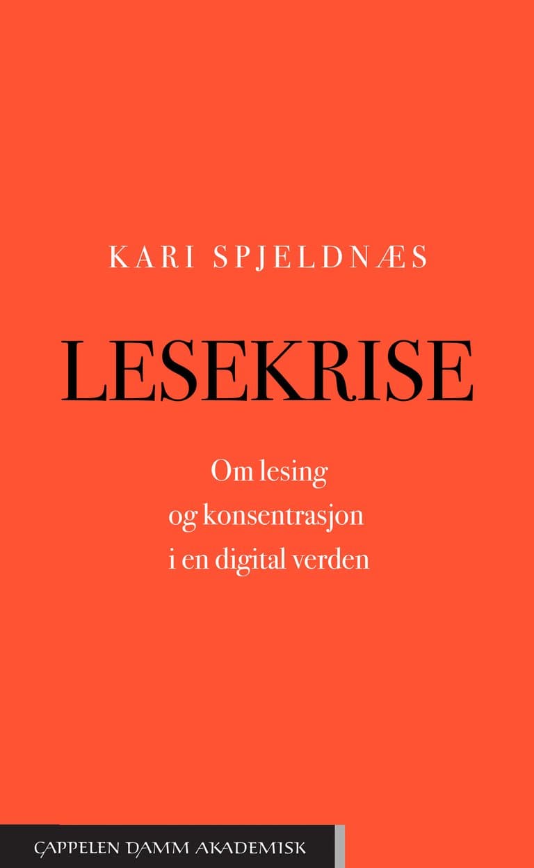 Omslag Lesekrise av Kari Spjeldnæs (Ebok)