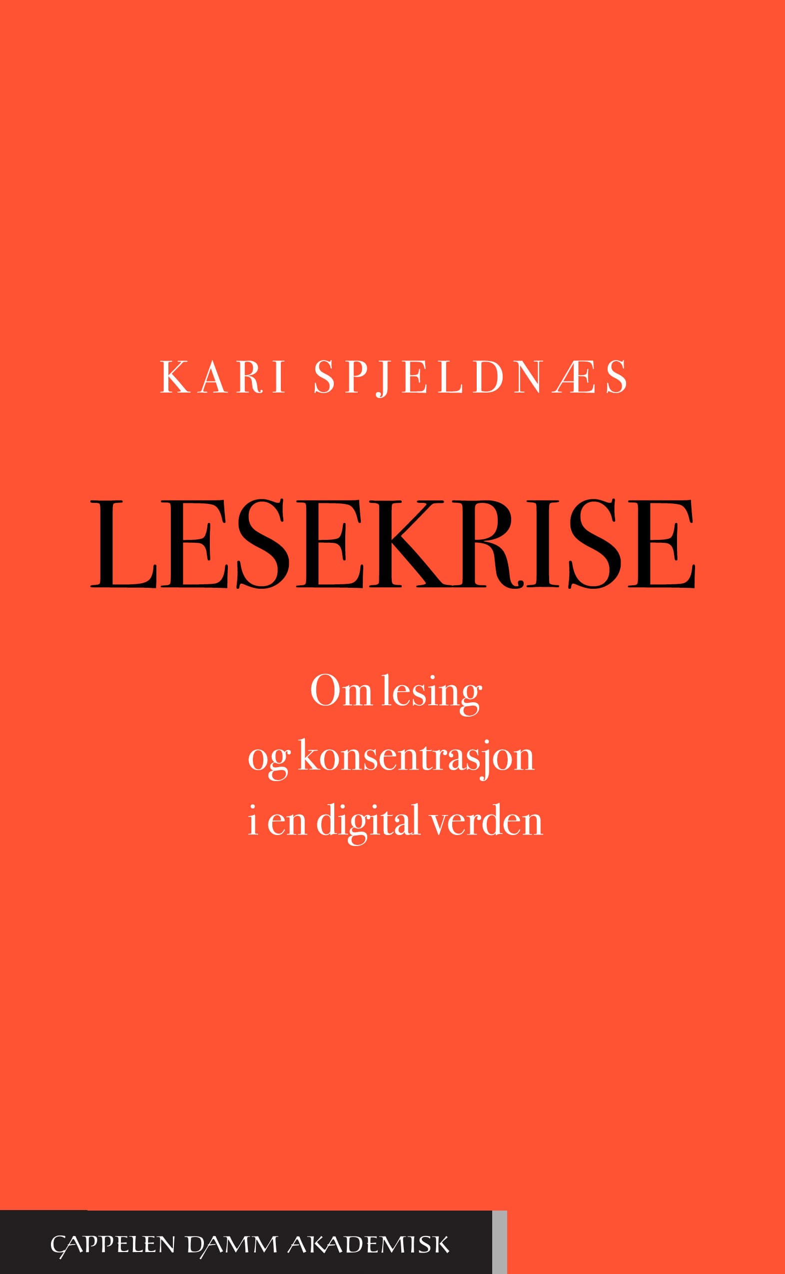 Omslag Lesekrise av Kari Spjeldnæs (Ebok)