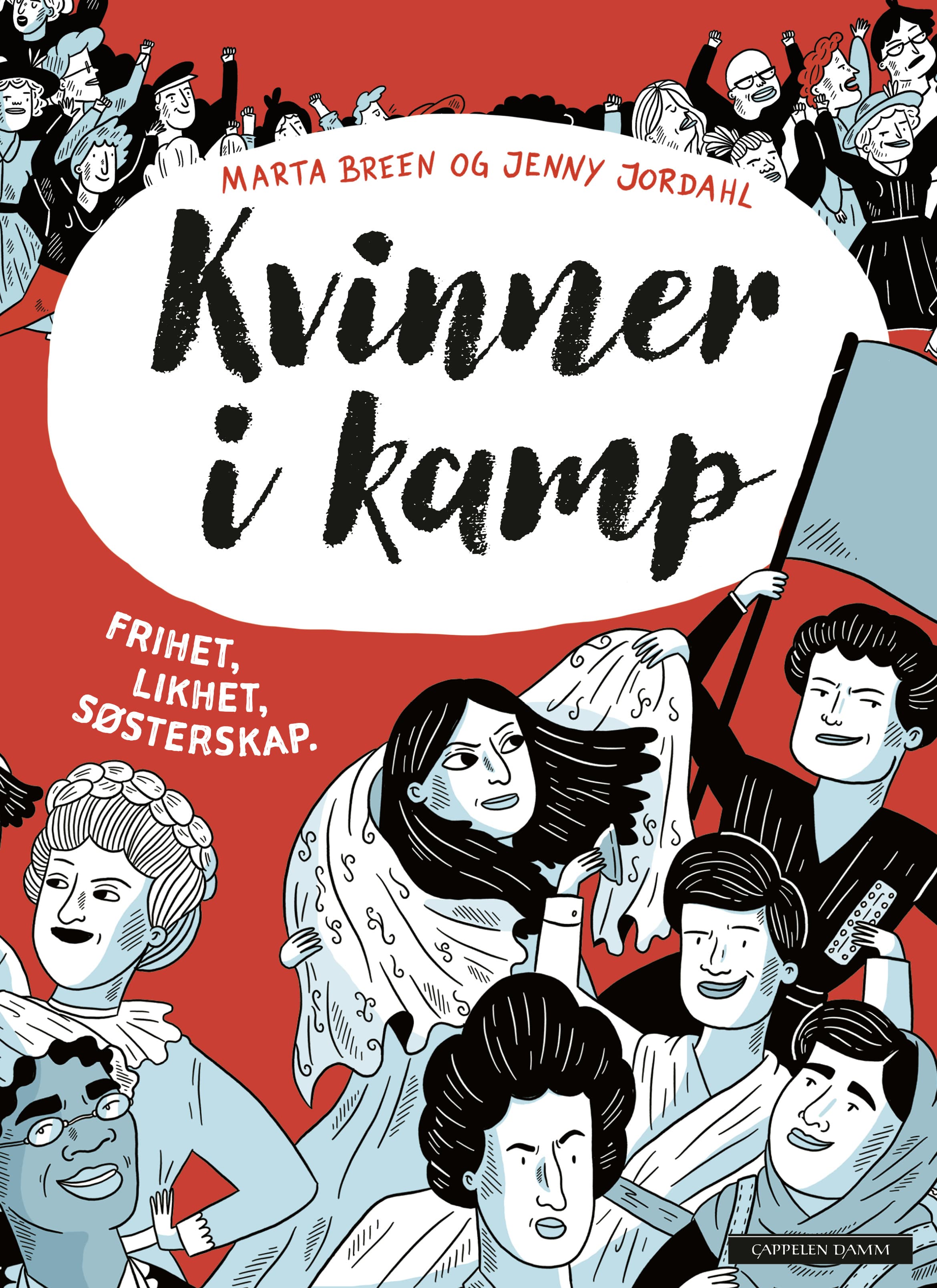 Omslag Kvinner i kamp av Marta Breen og Jenny Jordahl (Heftet)