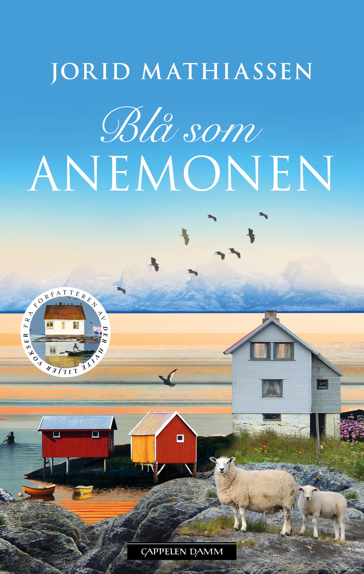 Omslag Blå som anemonen av Jorid Mathiassen (Innbundet)