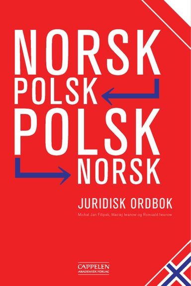 Omslag av "Norsk-polsk polsk-norsk juridisk ordbok"