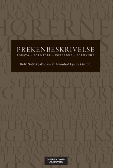 Omslag av "Prekenbeskrivelse"