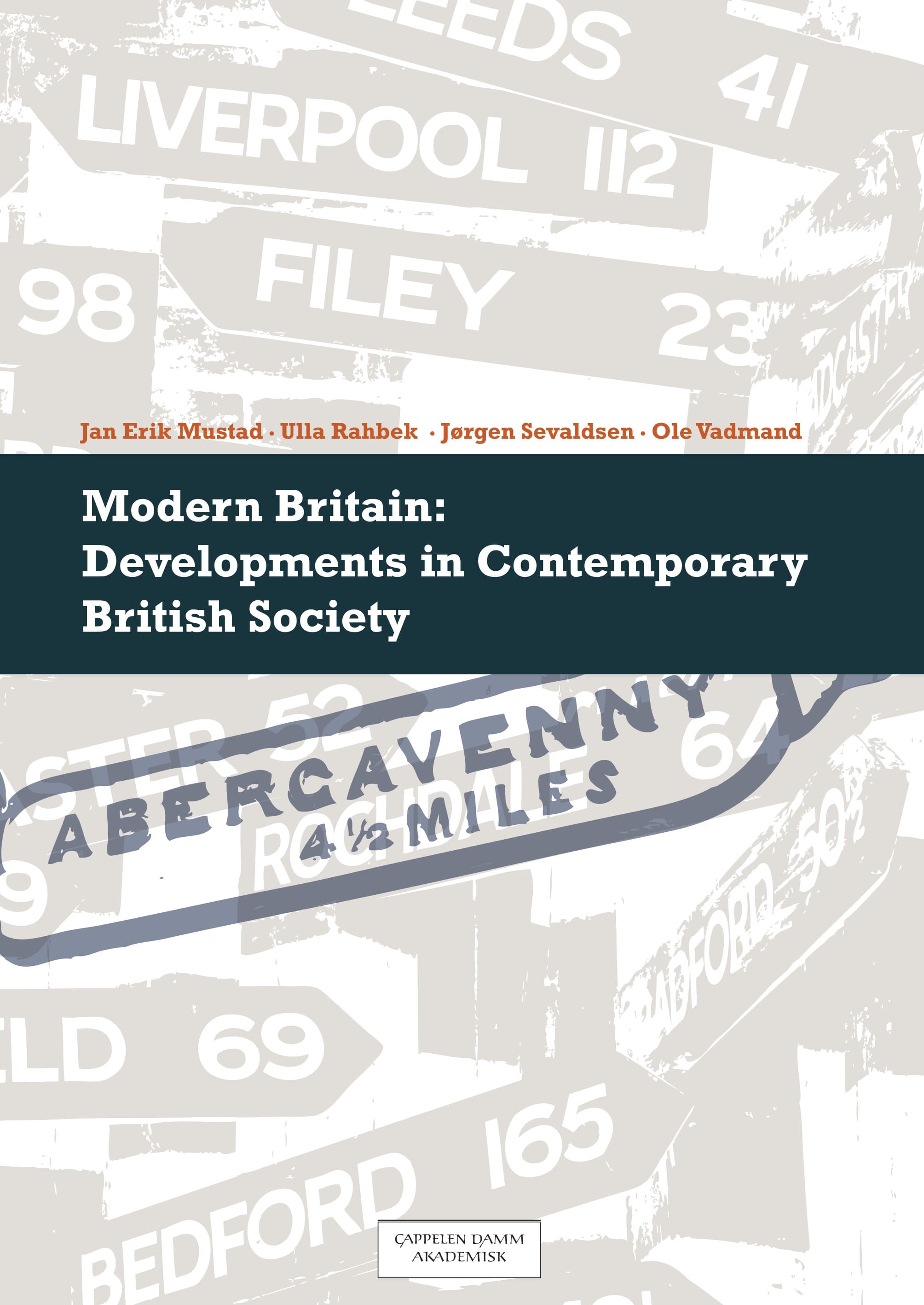 Omslag Modern Britain av Jan Erik Mustad, Ulla Rahbek, Jørgen Sevaldsen og Ole Vadmand (Heftet)