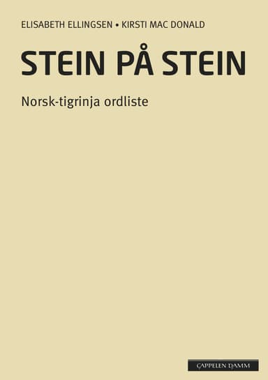 Stein på stein Norsk-tigrinja ordliste (2014)