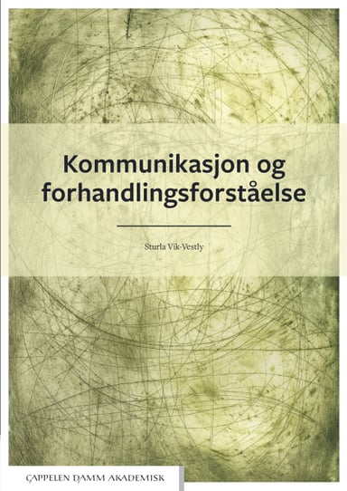 Omslag av "Kommunikasjon og forhandlingsforståelse"
