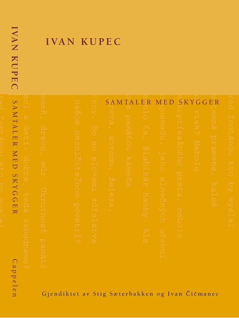 Omslag Samtaler med skygger av Ivan Kupec (Heftet)