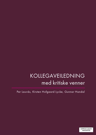 Omslag av "Kollegaveiledning med kritiske venner"