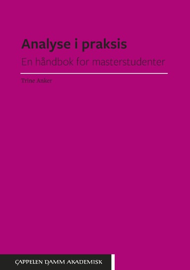 Omslag av "Analyse i praksis"