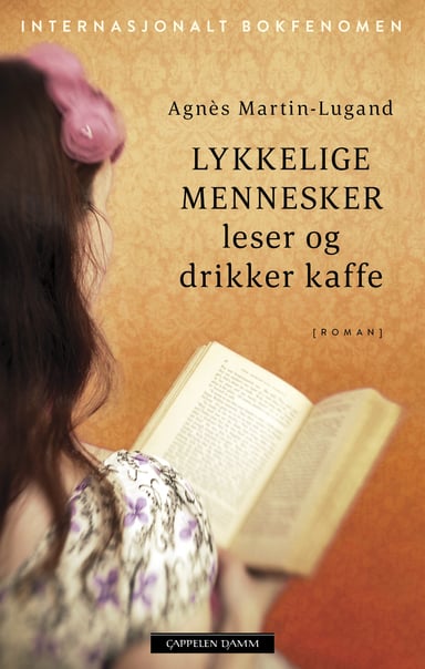 Omslag av "Lykkelige mennesker leser og drikker kaffe"