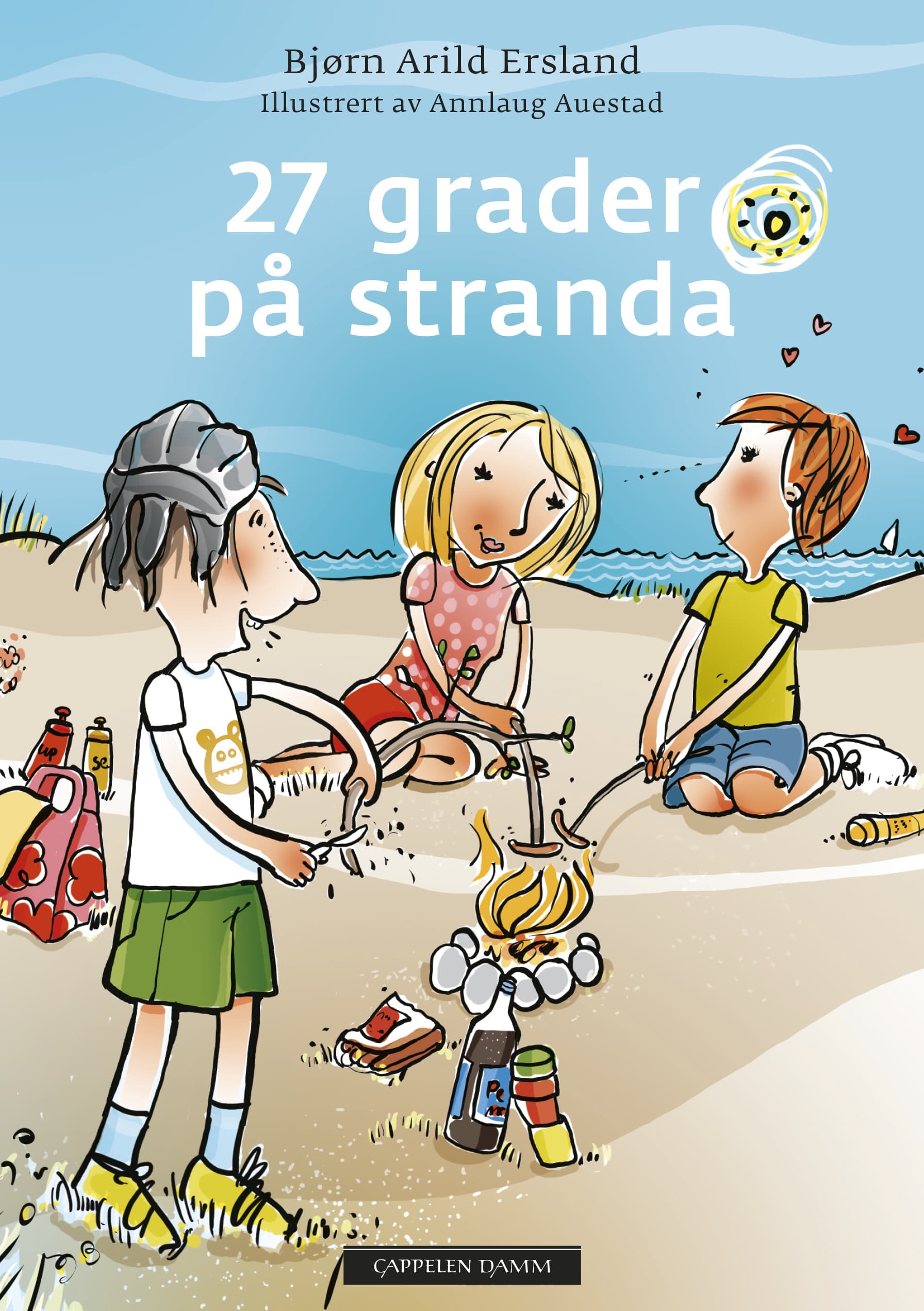 Omslag 27 grader på stranda av Bjørn Arild Ersland (Innbundet)