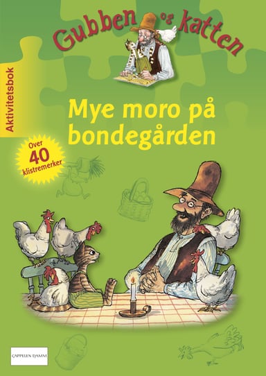 Omslag av "Gubben og katten. Mye moro på bondegården"
