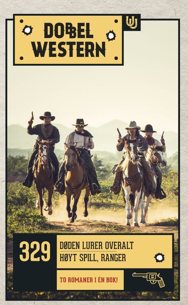 Omslag av "Døden lurer overalt/Høyt spill, ranger"