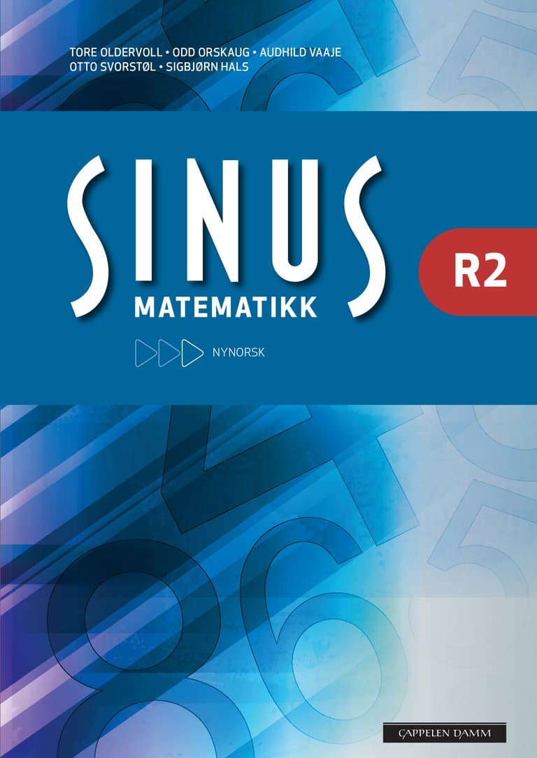 Omslag Sinus R2 Lærebok (2015)( av Tore Oldervoll, Odd Orskaug og Audhild Vaaje (Innbundet)