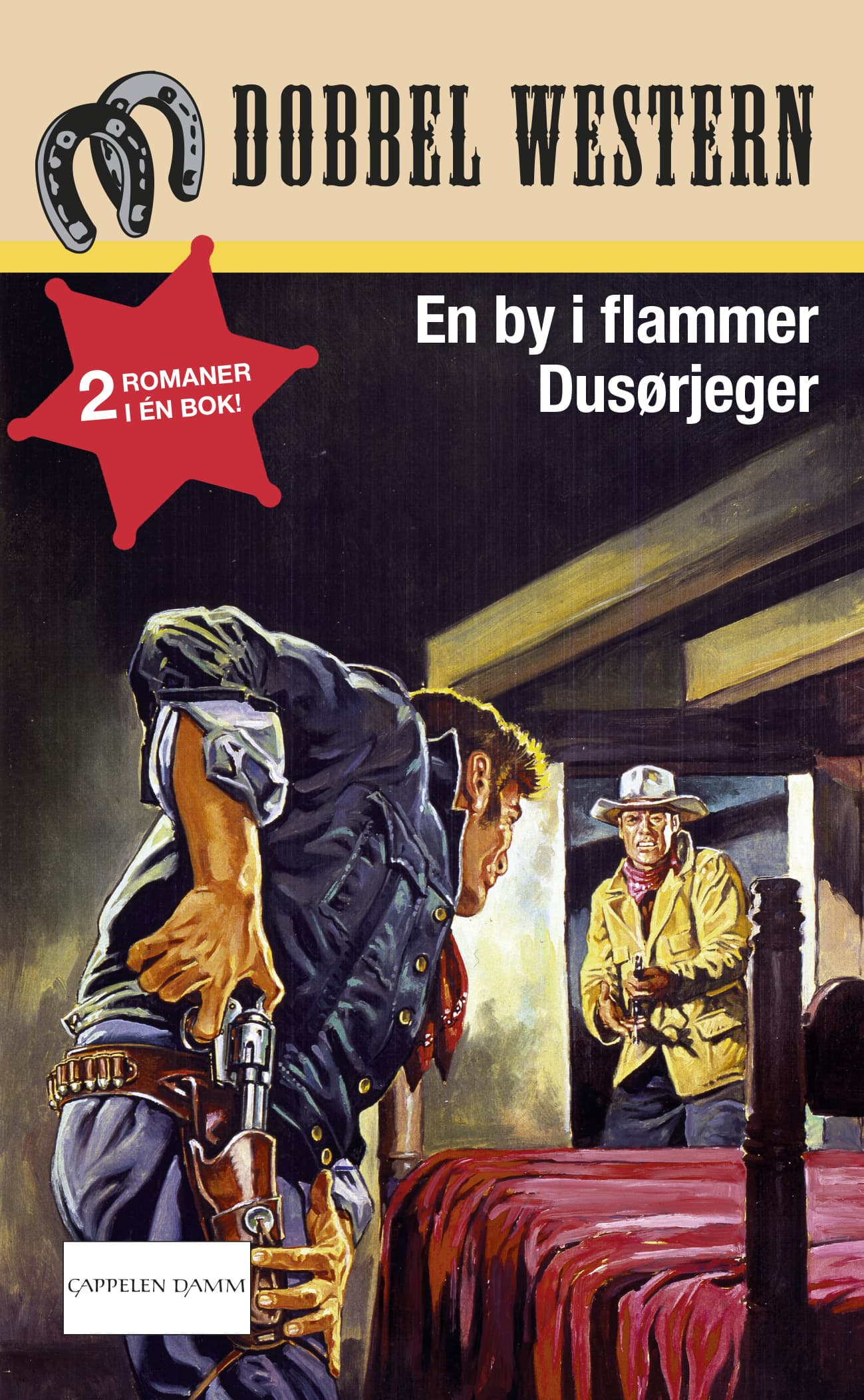 Omslag En by i flammer/Dusørjeger av Jackson Cole/James A. Muir (Heftet)