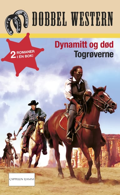 Omslag av "Dynamitt og død/Togrøverne"