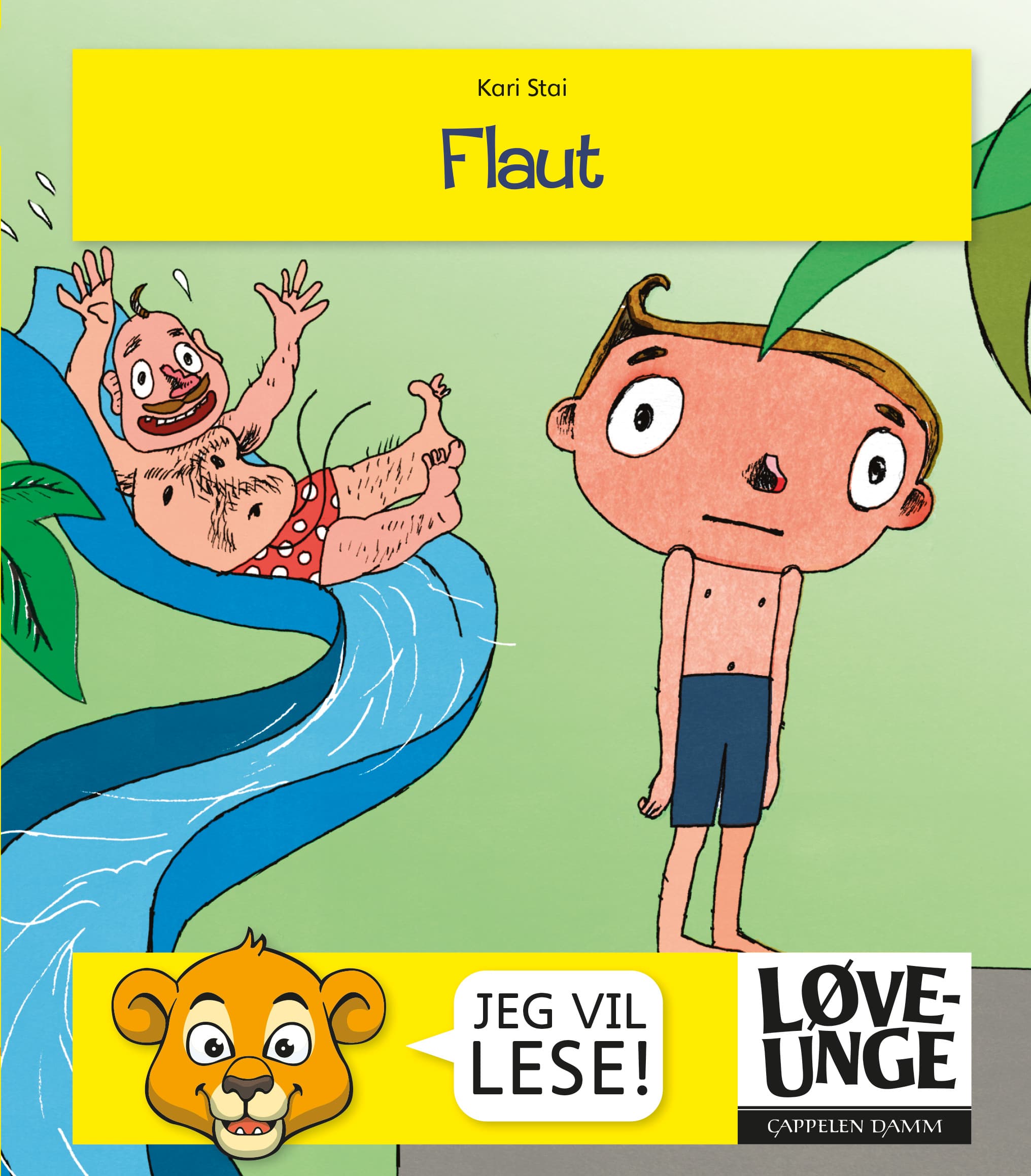Omslag Løveunge - Flaut av Kari Stai (Innbundet)