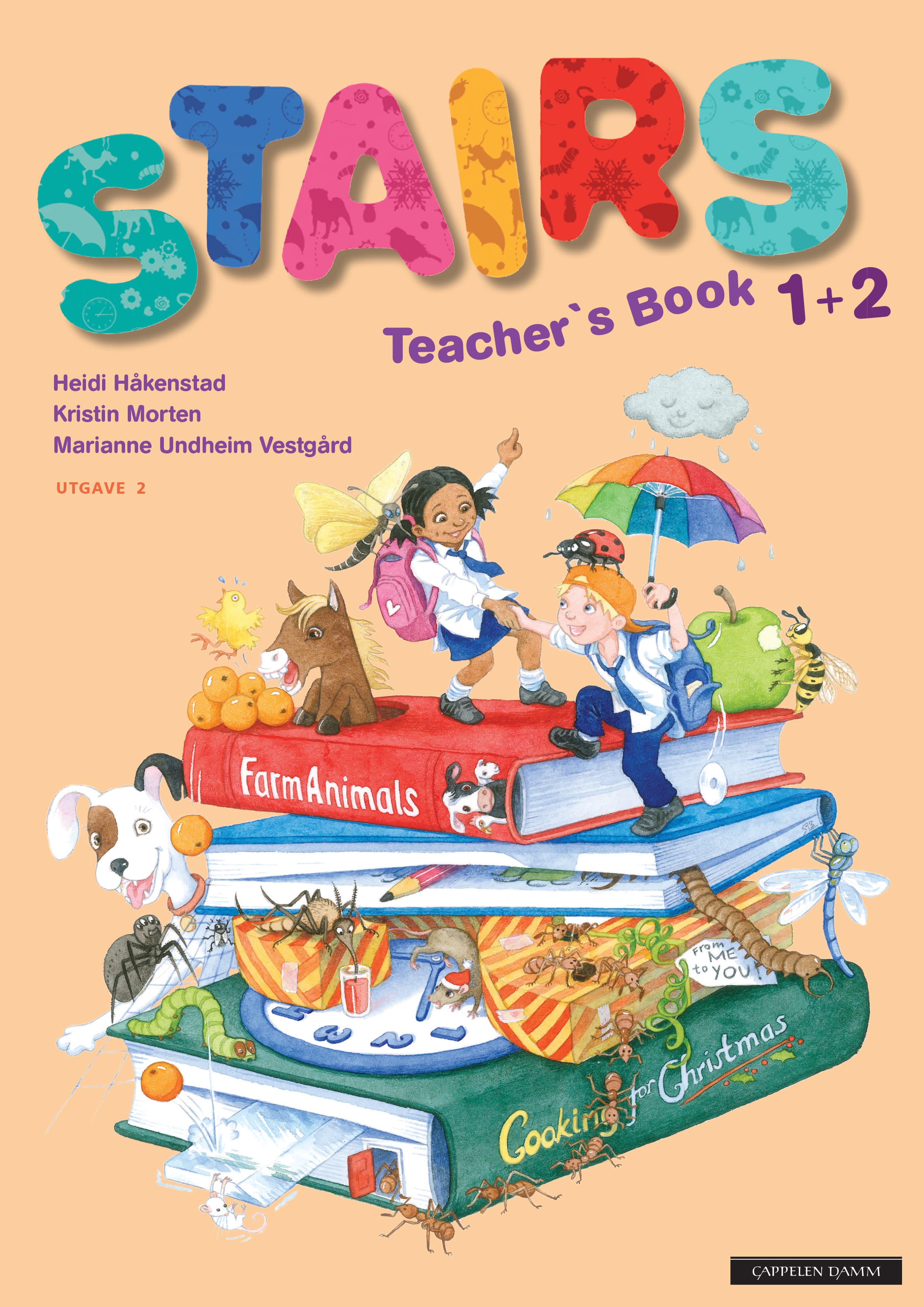 Omslag Stairs 1+2 Utgave 2 Teacher's Book av Heidi Håkenstad, Kristin Morten og Marianne Undheim Vestgård (Ukjent)