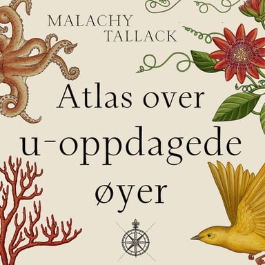 Omslag av "Atlas over u-oppdagede øyer - Et hav av myter og mysterier, fantasier og bedrag"