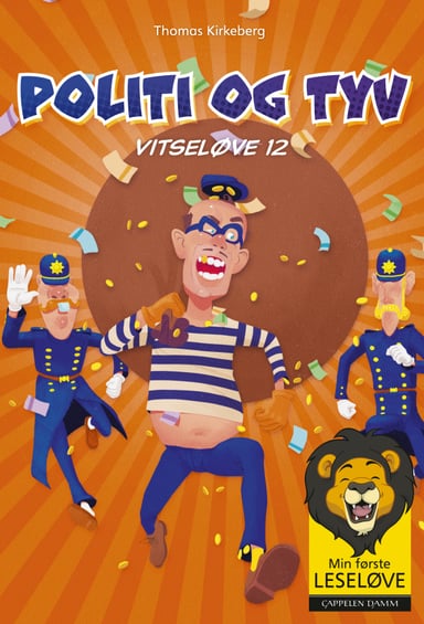 Omslag av "Min første leseløve - Vitseløve 12 Politi og tyv"