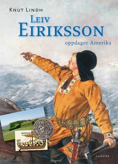 Omslag av "Leiv Eiriksson oppdager Amerika"