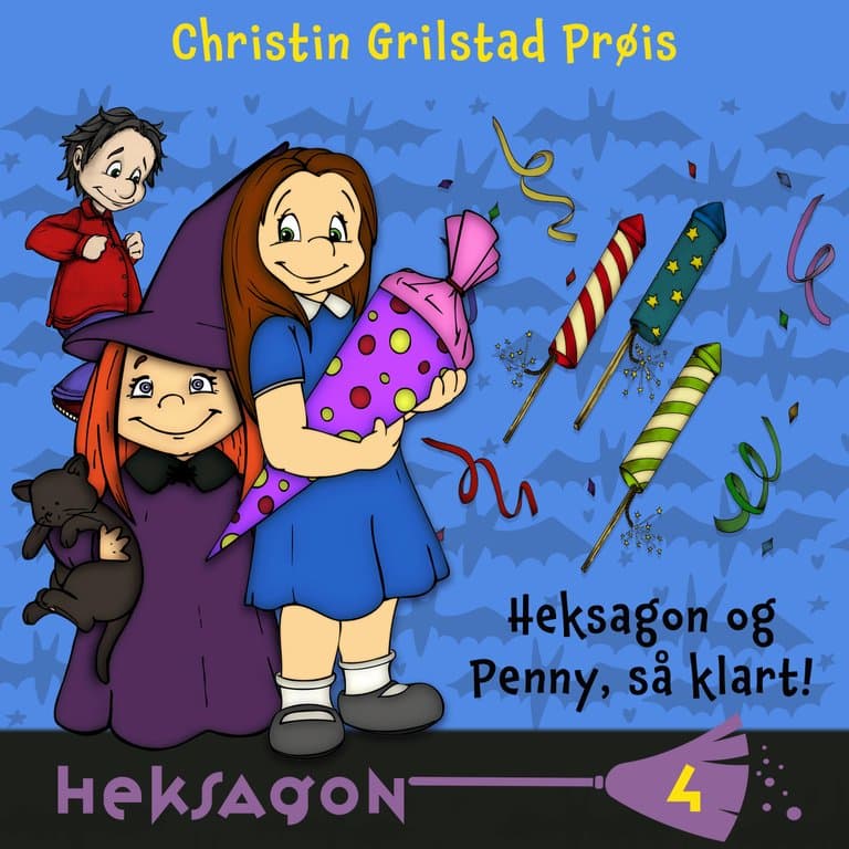 Omslag Heksagon og Penny, så klart! av Christin Grilstad Prøis (Lydbok)