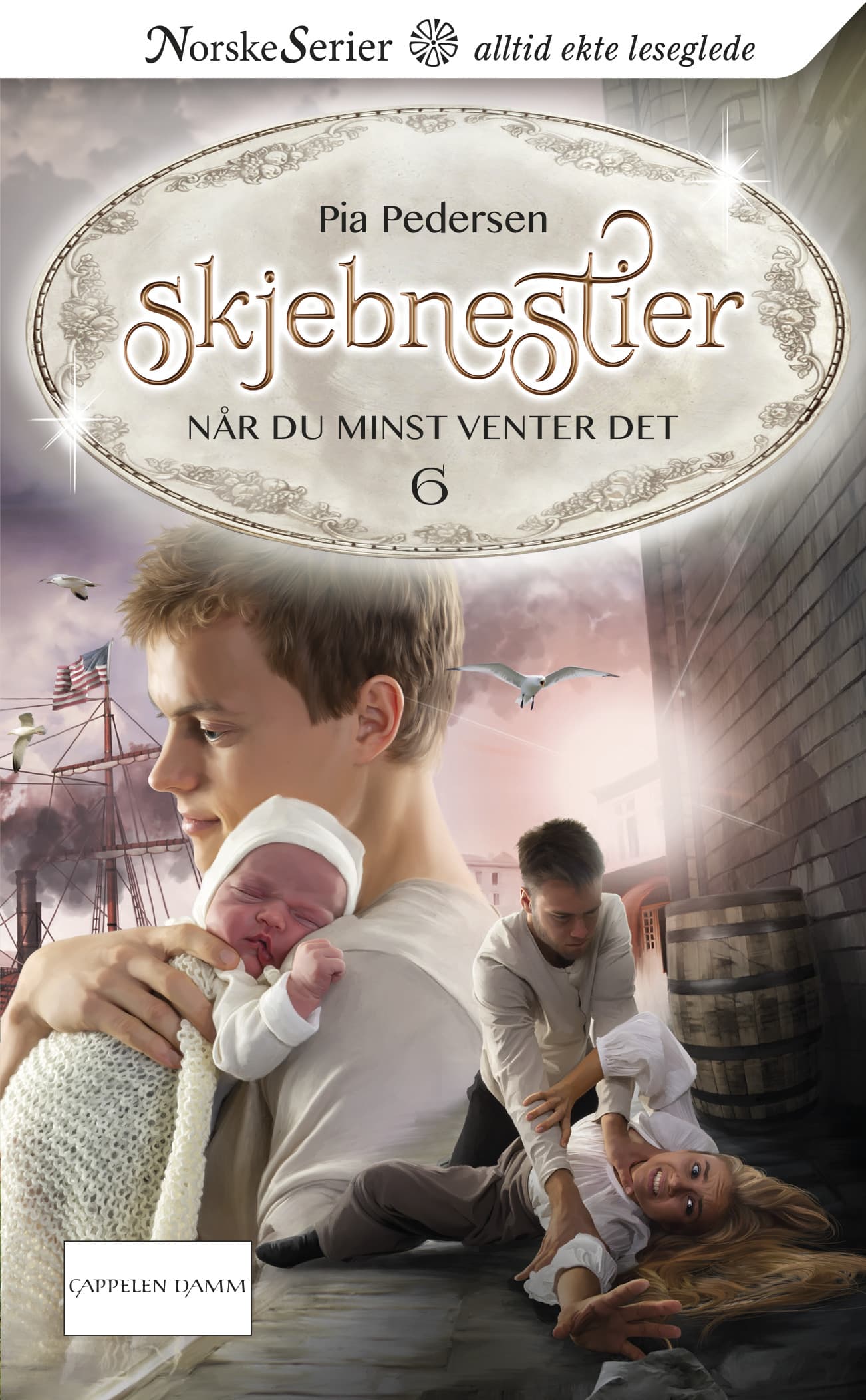 Omslag Når du minst venter det av Pia Pedersen (Heftet)