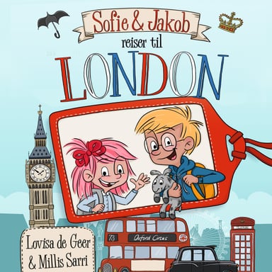 Omslag av "Sofie og Jakob reiser til London"